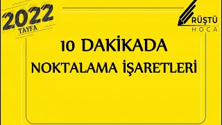 10 DAKİKADA | Noktalama İşaretleri | RÜŞTÜ HOCA