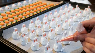 amazing! making characters cookies - korean street food