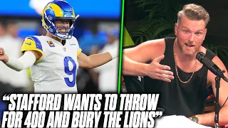 ESPN Analyst Says Stafford And Rams Want To DESTROY The Lions | Pat McAfee Reacts