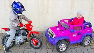 Little Girl Elis Ride On Pink Jeep 12 volt Power Wheel w/ Thomas toys ford wildtrak