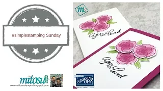 Forever Lovely Flowers Bundle #simplestamping Sunday 30/12/18