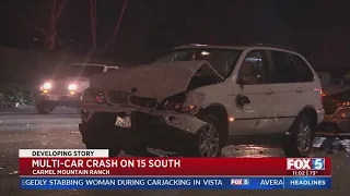 Multi-Car Crash On I-15