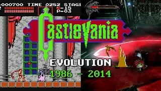 Evolution of Castlevania (1986 - present) comparison history - Castlevania NES Famicom PS MSX N64