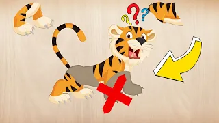 CUTE ANIMAL Indian New Tiger Puzzle game @Diva4 gamer