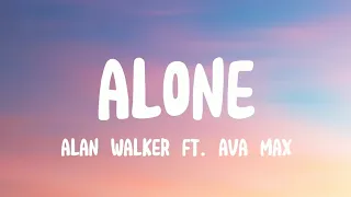 Alan Walker ft. Ava Max - Alone pt. ii (Lyrics) Slowed Reverb