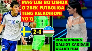 MAG'LUB BO'LISHDA UZBEK FUTBOLIGA TENG KELADIGONI YO'Q, RONALDONING QALLIG'I XAQIDAGI G'ALATI FILM!.