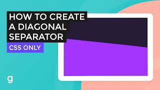How To Create a Diagonal Separator Using CSS | EASY