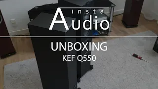 Kef Q550 Black Satin Unboxing. Instal Audio Konin