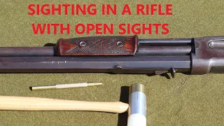 Sighting in a Rifle with Open Sights
