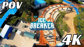 Ice Breaker Front Row POV - SeaWorld Orlando - 4K 60fps