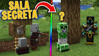 El BEBE CREEPER encuentra la SALA SECRETA de los PILLAGERS de MINECRAFT! 😍