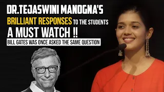 BillGates was asked the same question||Tejaswini Manogna's Brilliant response to the Students