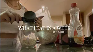 WHAT I EAT IN A WEEK as a junior in high school *easy recipes for us lazy people