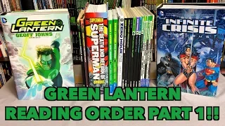 A comprehensive look at the reading order of Green Lantern Part 1!