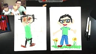 Мы рисуем ПАПУ / Урок рисования для детей РыбаКит