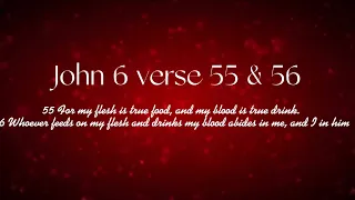 John 6 verse 55-56 & color of the week