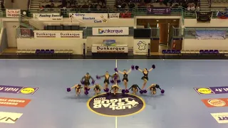 Petite danse pompom senior grâces twirling club Dunkerque 2018