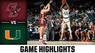 Boston College vs. Miami Men's Basketball Highlights (2022-23)