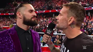 CM Punk SETH ROLLINS 🤯 FACE TO FACE ! On RAW, CM Punk Announce Royal Rumble 2024 ENTRY