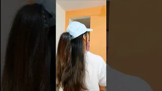 cute hairstyle with a hat #hairstyle #hairtutorial  #hair #ytshorts #shorts