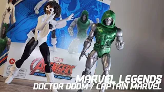 Marvel Legends Dr Doom & Captain Marvel Avengers 60th Anniversary Hasbro Action Figure Review!