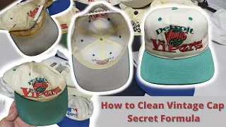 How to Clean Vintage Cap (Secret Formula)