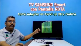 Samsung Smart TV с сломанным экраном. Как адаптировать экран другого бренда (видео с субтитрами)