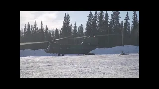 Canadian CH-147 Chinook during Arctic Edge exercise in Alaska