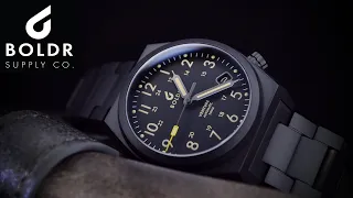 BOLDR Venture Black Dawn TITANIUM 38mm Full Review | Hamilton Khaki Field Killer?