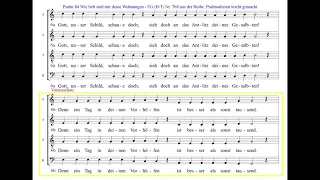Wie lieb sind mir deine Wohnungen - Psalm 84 EGBT 768 - Einstudierung Alt -  Psalmodieren leicht...