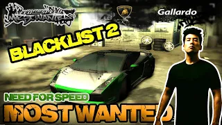 Lamborghini Gallardo Vs Blacklist 2 (Bull) - Need For Speed Most Wanted 2005 (HD)