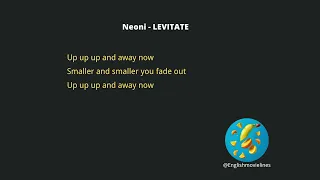 Neoni - LEVITATE  [NCS Release]-  -copyright free music with lyrics