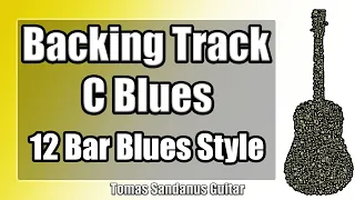 Blues Backing Track in C - Eric Clapton Style - Slow 12 bar Shuffle Guitar Jam Backtrack | TS 25