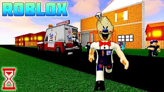 В Роблоксе появился Мороженщик  Roblox Ice Scream ПОБЕГ ОТ МОРОЖЕНЩИКА В РОБЛОКС