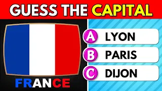 Guess The Capital City Of The Country 🏙🗺 | Capital City Quiz 🌍