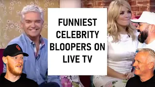 Funniest Celebrity Bloopers on Live TV REACTION!! | OFFICE BLOKES REACT!!