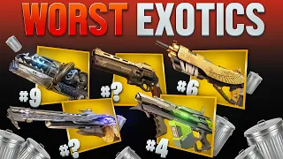 The 10 WORST Exotic Weapons In Destiny 2