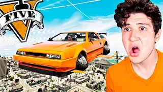 JUEGO con el COCHE VOLADOR de GTA 5! 🚘⚡️ (Mods)