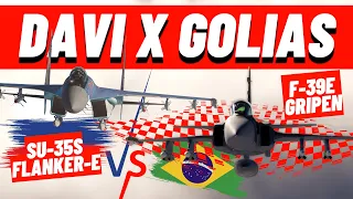 SIMULAÇÃO: F-39E Gripen (Brasil) X (Rússia) SU-35S Flanker-E - Qual é o Melhor Caça?