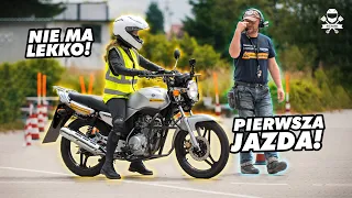 157 cm vs... Motocykl!? Początek kursu Martyny i pierwsza jazda