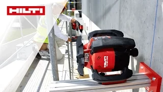 DEMO des Hilti PR 30-HVS A12 Rotationslasers - Fassaden montieren