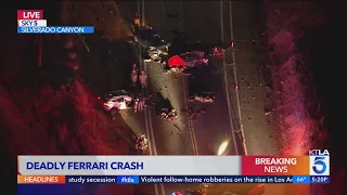 1 dead after multi-vehicle crash involving Ferrari in Orange County