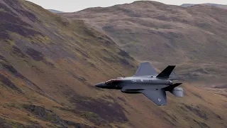 F35 A Fighter Jets low level training in the Lake District UK!!