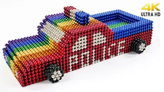 DIY - How To Make A Police Car From Magnetic Balls 100% satisfaction  4K