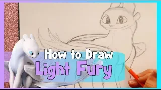 How to Draw the LIGHT FURY from HOW TO TRAIN YOUR DRAGON The Hidden World