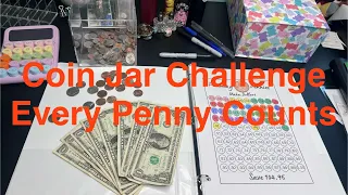 Coin Jar Challenge Every Penny Counts #lowincomebudgeting