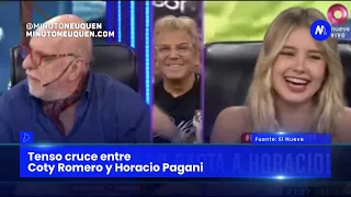 Tenso cruce entre Coty Romero y Horacio Pagani- Minuto Neuquén Show