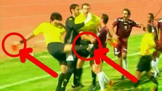 Players vs Referees Fight,  Foul,  Red card Combo Craziest Reactions
