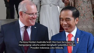 PM Scott Morrison Hadiri Upacara Pelantikan Presiden Joko Widodo