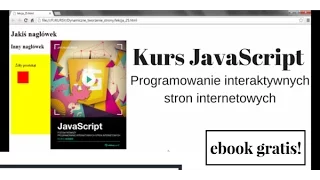 Trailer kursu JavaScript  - programowanie interaktywnych stron internetowych | videopoint.pl